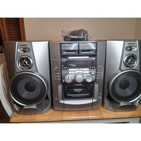 Sony MHC-M100 Stereo  System 50+1 CD Changer & 2 Tape DeckTested Great Condition - Picture 1 of 6